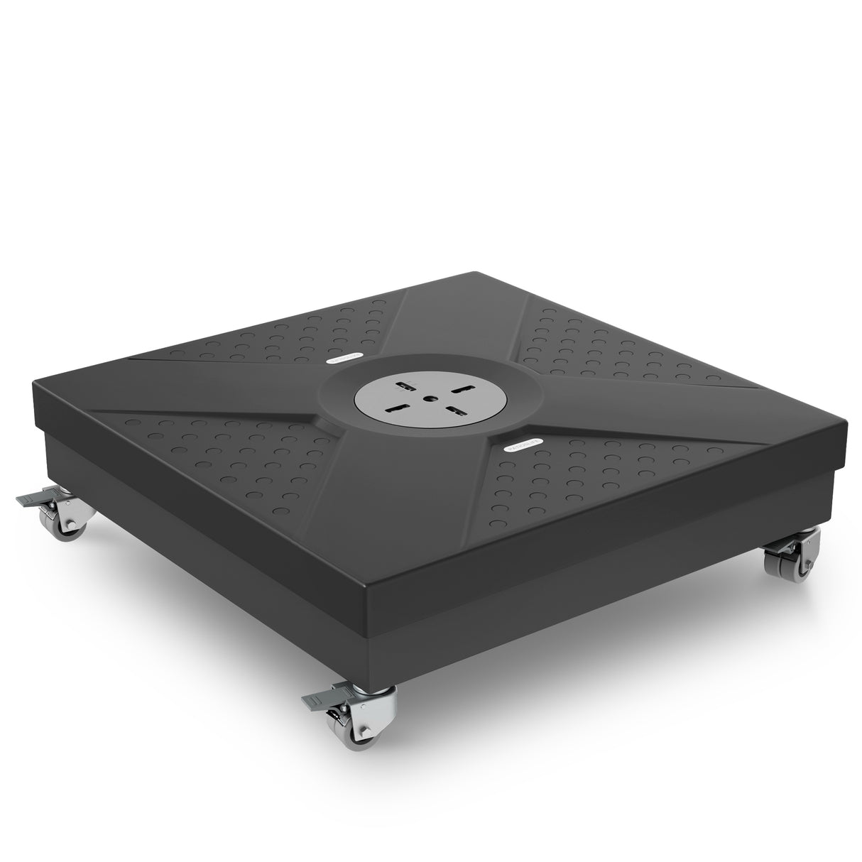 Pied de Parasol Déporté Patioslife Aegis - Socle Modulaire 400kg à Roues - Base de Remplissage Haute Capacité - Mobilité & Stabilité pour Terrasse
