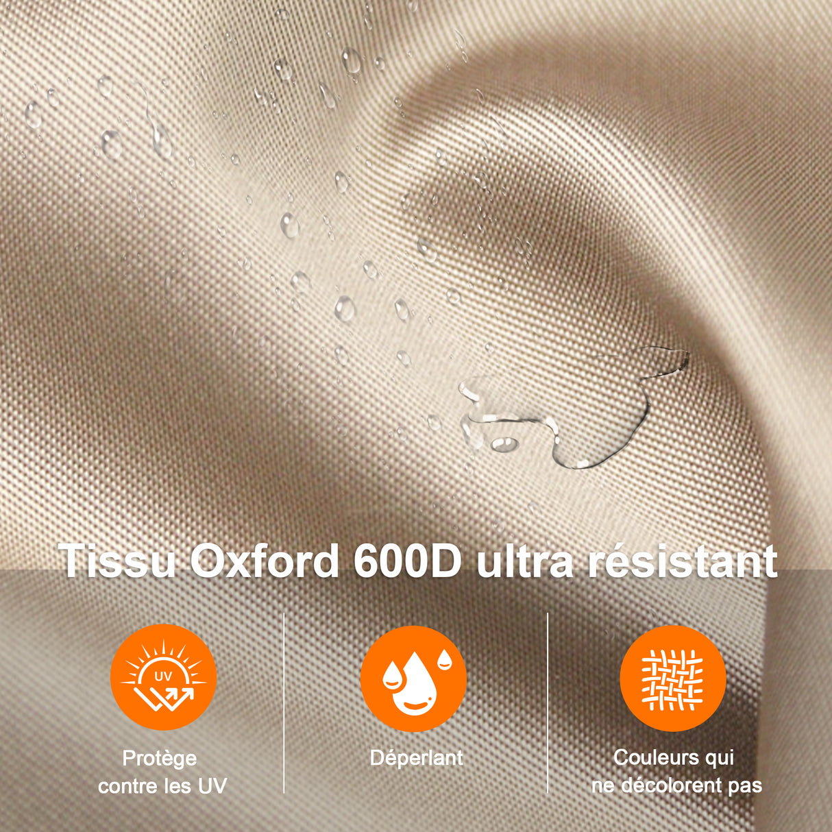 Patioslife Aegis – Housse pour Parasol Déporté de 2,7–4 m – Oxford 600D, Imperméable & Anti-UV