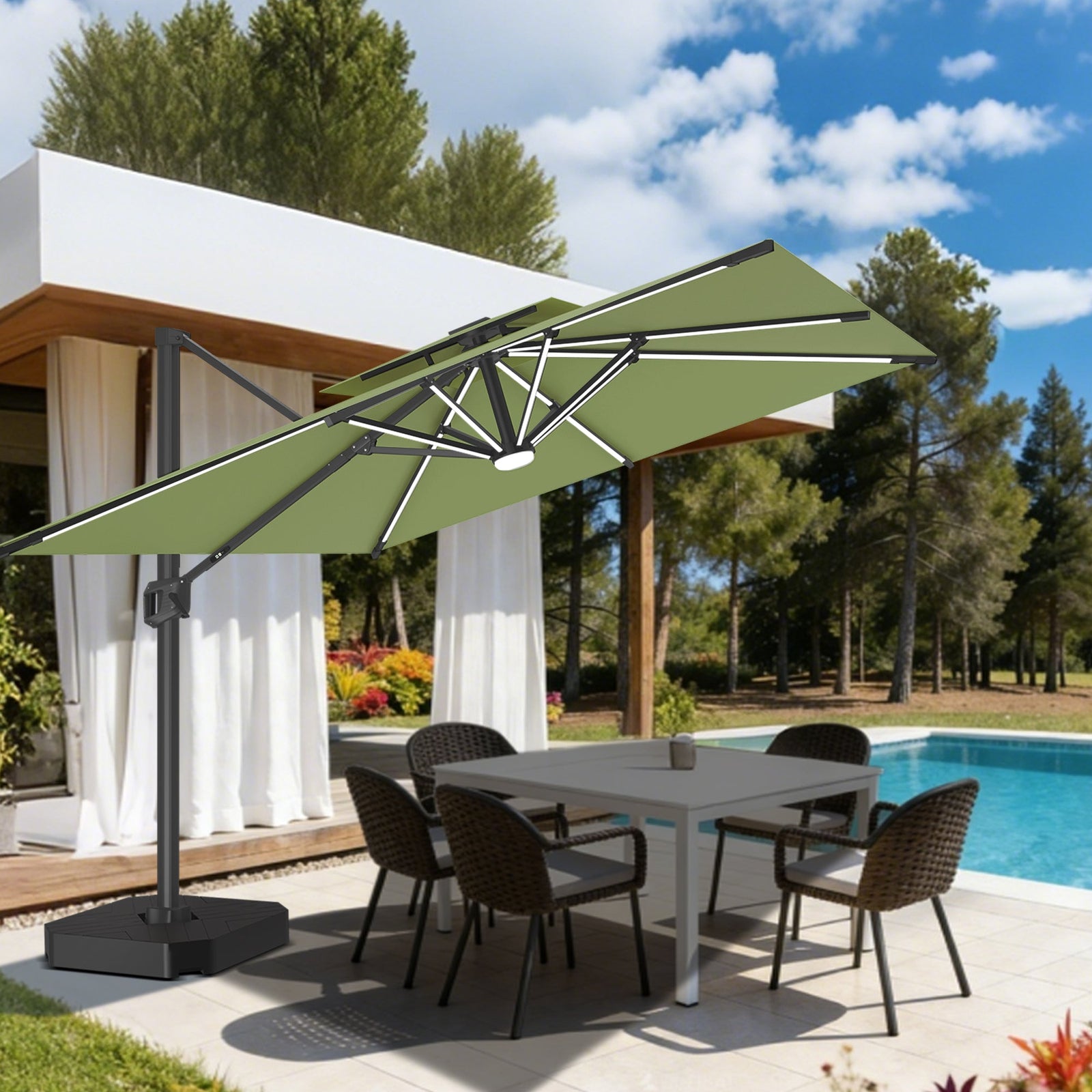 Pourquoi le parasol déporté Patioslife surpasse la concurrence