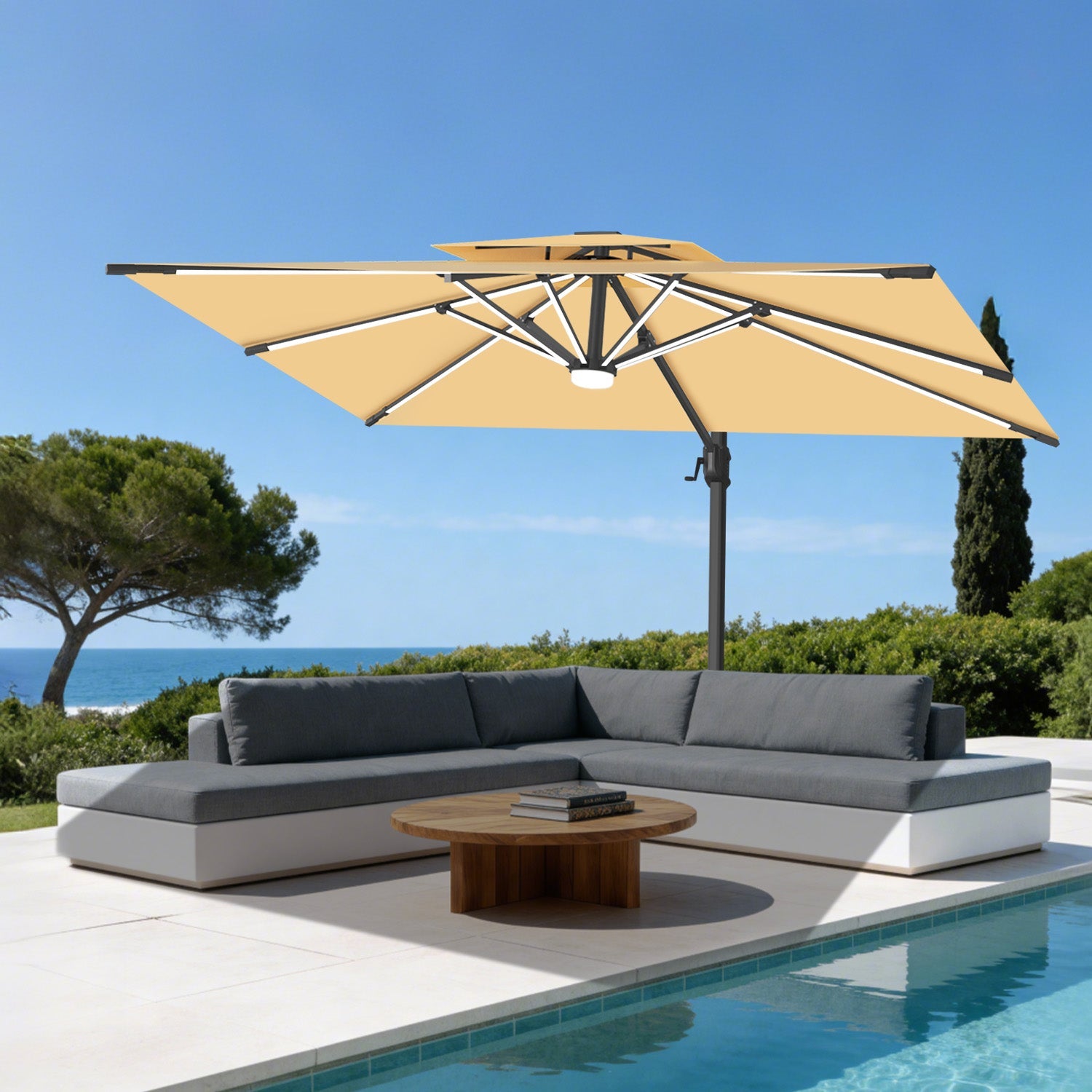 Préparez Votre Jardin pour Pâques avec un Parasol Déporté Patioslife