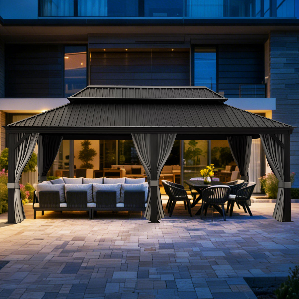 Tonnelle de jardin 3 × 3 m, 3 × 3,65 m ou 3 × 4,30 m : quelle taille pour une vraie table de repas ?