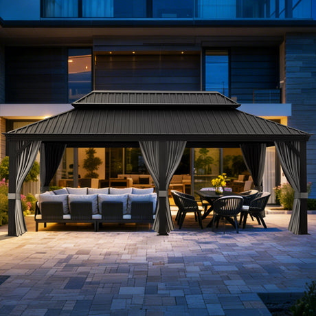 Tonnelle de jardin 3 × 3 m, 3 × 3,65 m ou 3 × 4,30 m : quelle taille pour une vraie table de repas ?