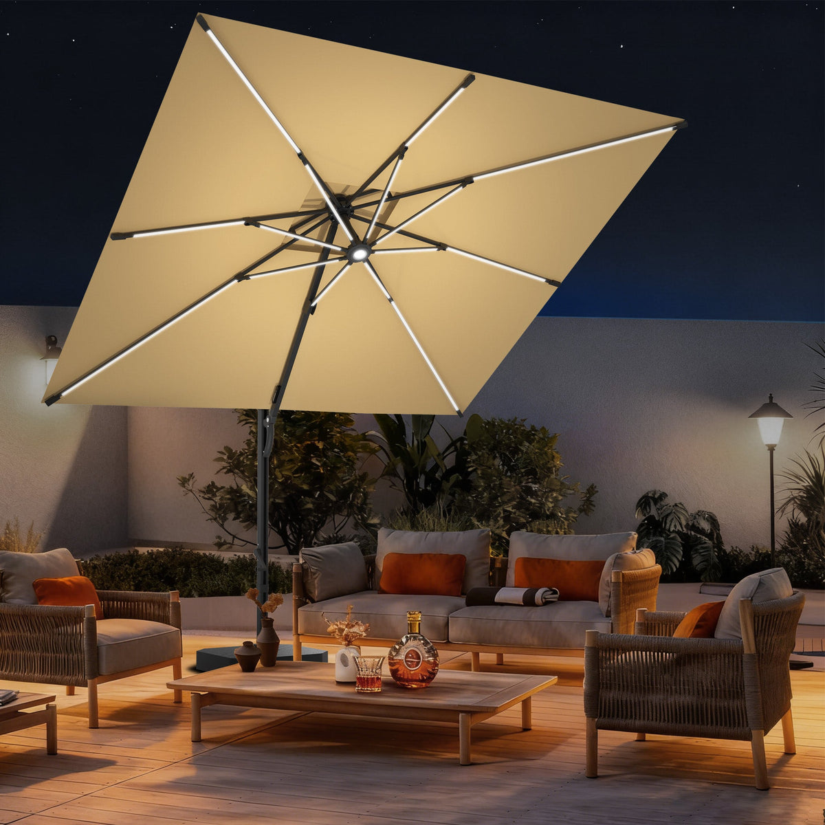 Parasol déporté LED solaire : est-ce vraiment pratique pour les soirées en terrasse ?