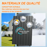 Patioslife Abri de Jardin Métal en Acier Galvanisé à Toit Double Pente – Abri de Rangement Extérieur Résistant aux Intempéries pour Outils de Jardin