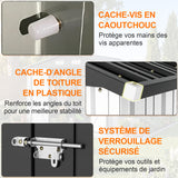 Patioslife YardVault Pro Abri de Jardin Métal Renforcé en Acier Galvanisé avec Fenêtre et Porte Verrouillable, Remise à Outils Extérieure Anti-Rouille