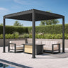 Aluminium Louvered Pergola,patioslife,Poolside,Outdoor Leisure Area,Outdoor Kitchen or Dining Area,Garden Pathway,Rooftop Terrace,Sun Shading & Light Contro,Space Definition