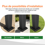 Patioslife Haven | Tonnelle à Toit Rigide, Pergola & Pavillon – Poteaux Robustes 12x12 cm, Système de Drainage Intégré & Double Ventilation, Extérieur & Jardin