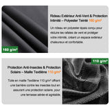 Patioslife Haven | Tonnelle à Toit Rigide, Pergola & Pavillon – Poteaux Robustes 12x12 cm, Système de Drainage Intégré & Double Ventilation, Extérieur & Jardin