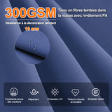 Patioslife Aegis – Parasol déporté Premium avec éclairage LED intégré, base croisée en métal et baleines en fibre de verre